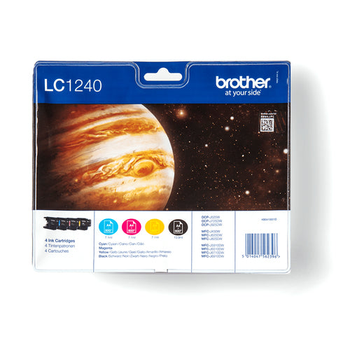 Brother LC1240VALBP ink cartridge 4 pc(s) Original Black, Cyan, Magenta, Yellow Brother LC1240VALBP ink cartridge 4 pc(s) Original Black, Cyan, Magenta, Yellow